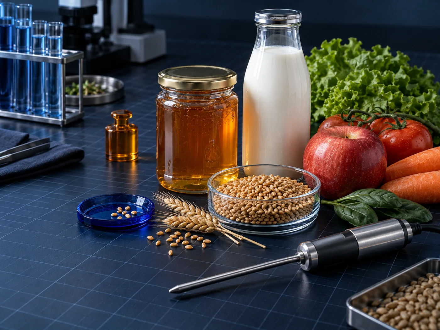 Продукты питания и лабораторные образцы